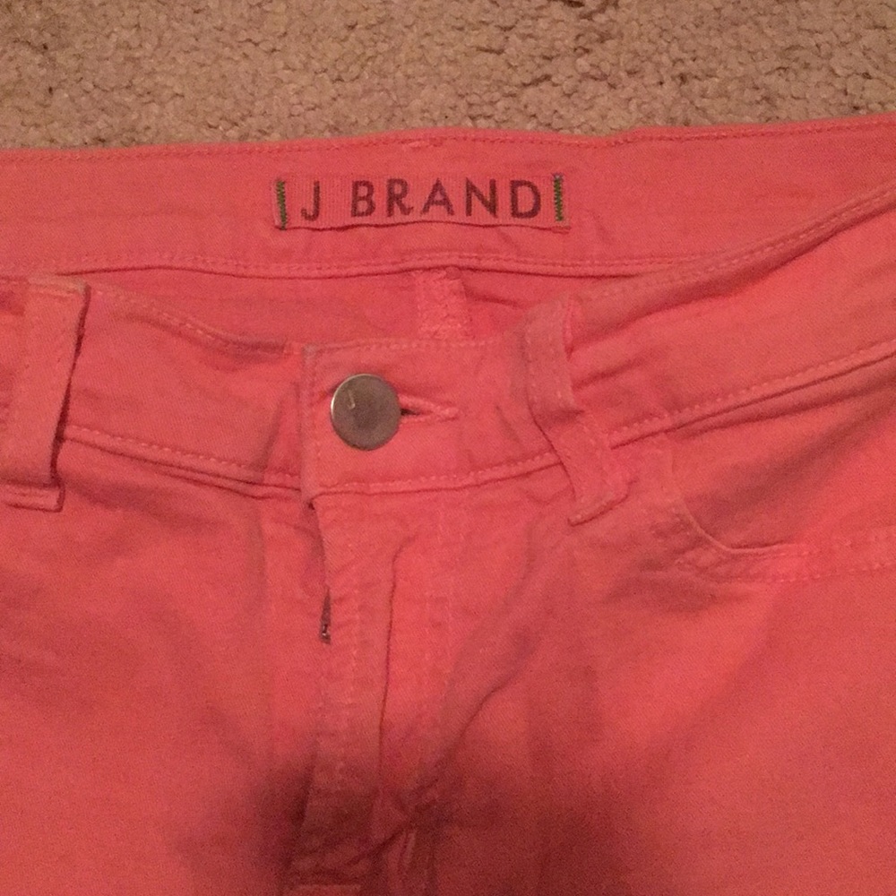 JBrand skinny coral ankle pant